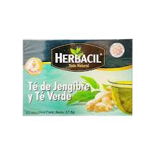 HERBACIL JENGIBRE Y TE VERDE C/25 SOB