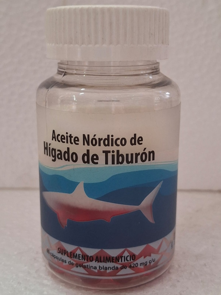 HIGADO DE TIBURON 60 CAPS  ACEITE MEXICA NORDICO