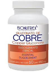 GLUCONATO DE COBRE 60 CAP BIONUTREX COHO