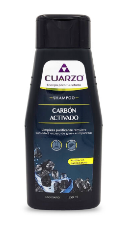 SHAMPOO CARBON ACTIVADO 550ML CUARZO