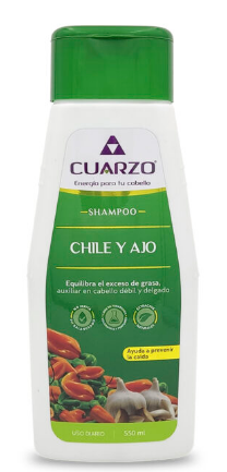 SHAMPOO  CHILE  Y AJO CUARZO 550ML