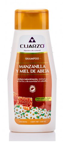 SHAMPOO  MANZANILLA Y MIEL CUARZO 550ML