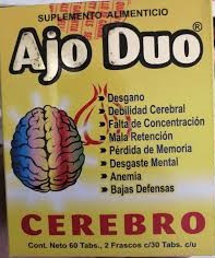 AJO DUO CEREBRO 60 TAB 2 FCOS