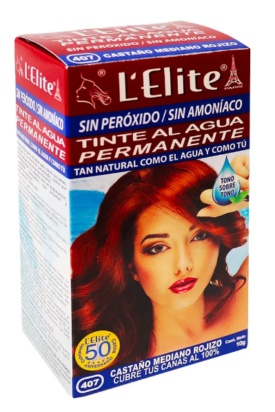 TINTE ELITE CASTAÑO MEDIANO ROJIZO 407