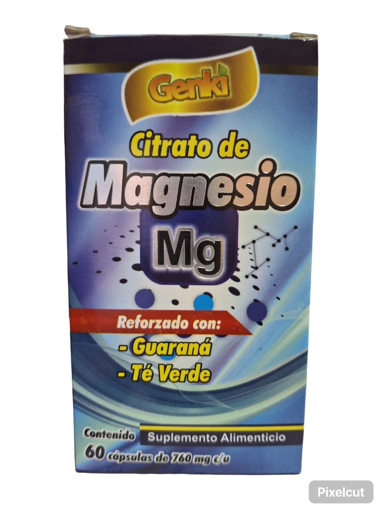 CITRATO DE MAGNESIO REFORZADO 60 CAP. GENKI
