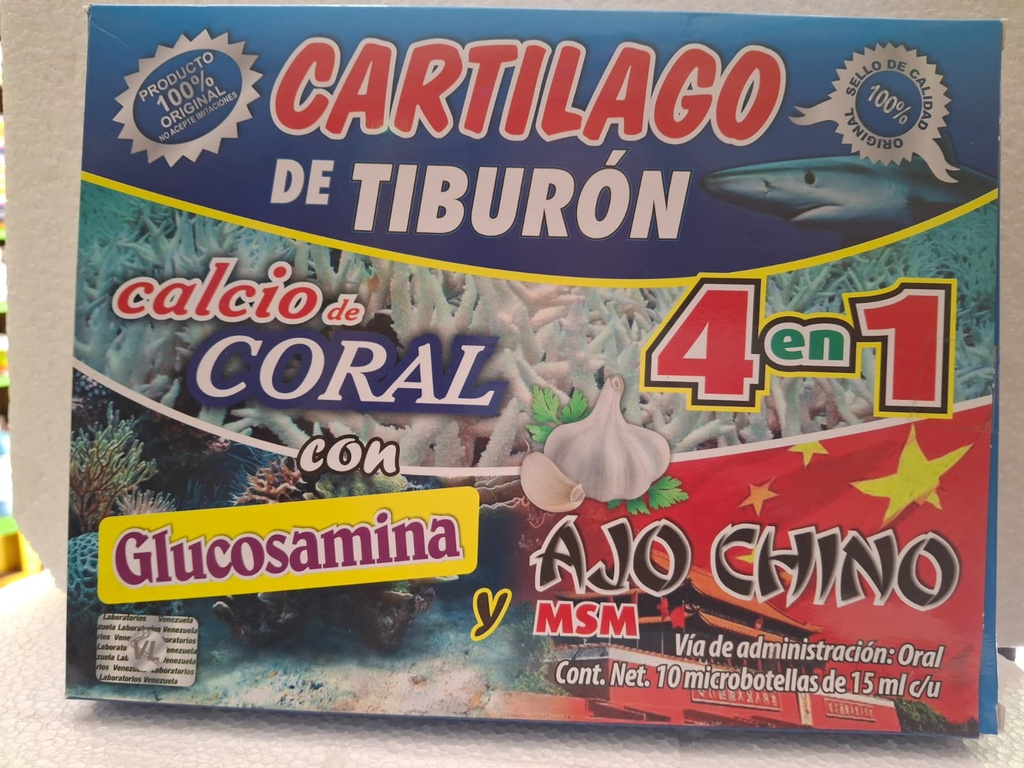 4 EN 1  CARTILAGO   INGERIBLE