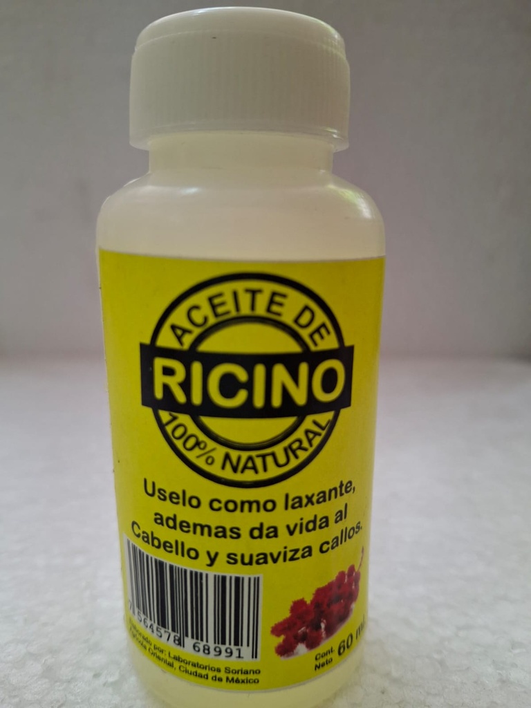  ACEITE DE  RICINO  60ML LAB. SORIANO