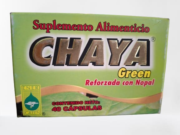 CHAYA GREEN 40 CAPS. L.D CARTERA