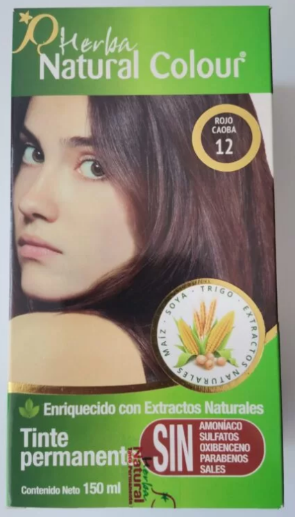 TINTE NATURAL  ROJO CAOBA 12