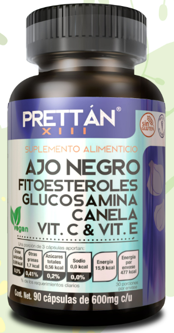 AJO NEGRO FITOESTEROLES PRETTAN C/90 CAP