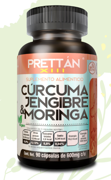 CURCUMA JENGIBRE MORINGA C/90 CAP PRETTAN