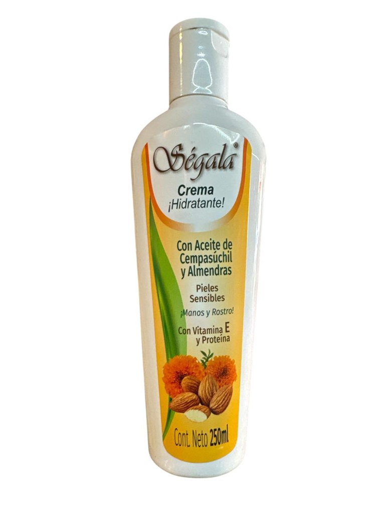 CREMA DE CEMPASUCHIL Y ALMENDRAS 250ML SEGALA