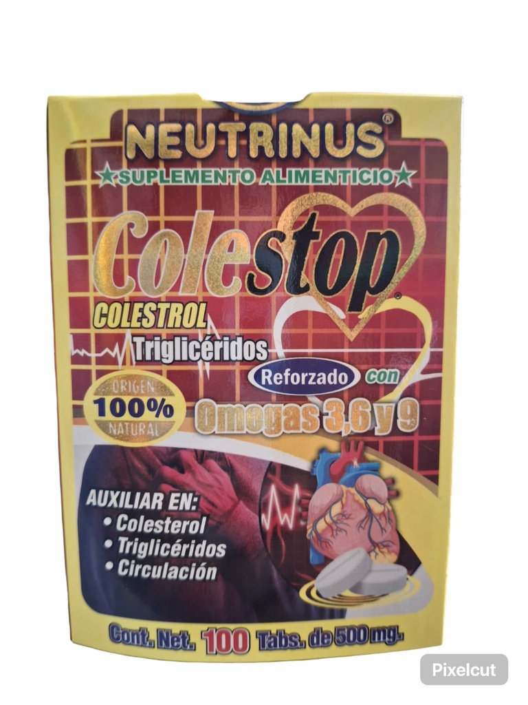 COLESTOP 100 TAB TECNU COLESTEROL YTRIGLICERIDOS