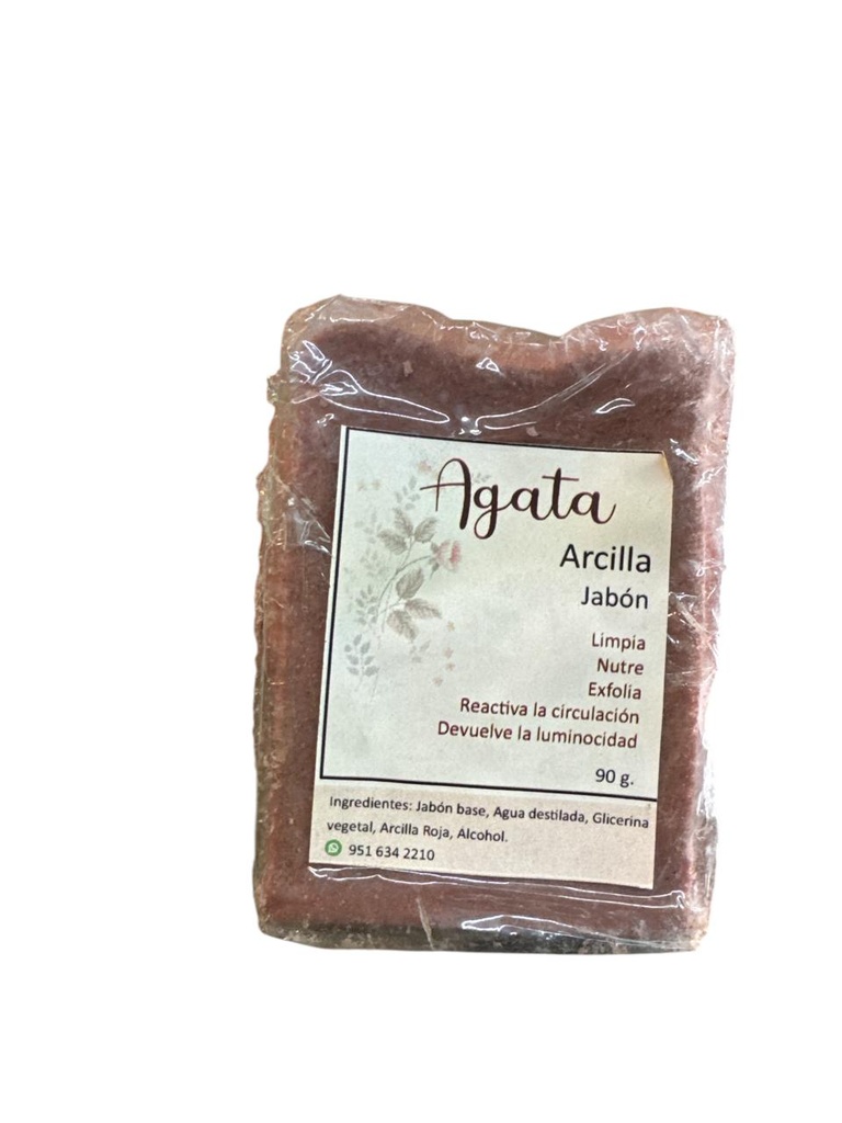 JABON AGATA DE ARCILLA 90 GRS 