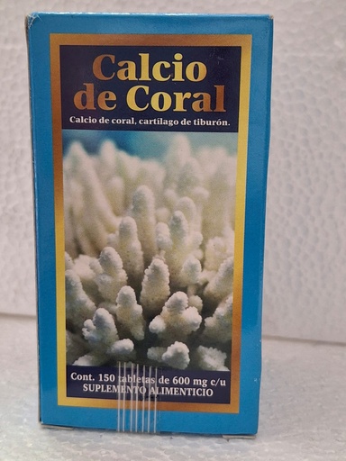 [7501853807592] CALCIO DE CORAL 150 TAB  MEXICA