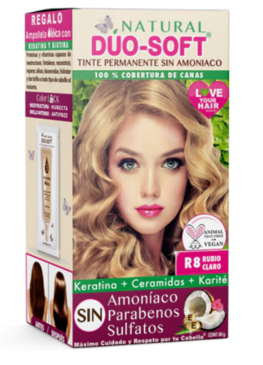 [806802644607]  DUO SOFT  TINTE RUBIO CLARO R8