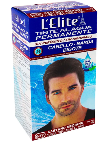 [7501122305378] TINTE ELITE CASTAÑO MEDIANO 537 CABALLERO