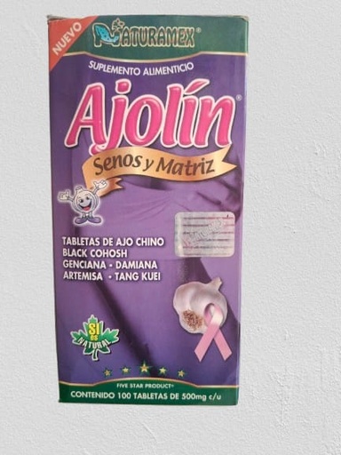 [613390005083] AJOLIN SENOS Y MATRIZ  C/100 TAB NATURAMEX