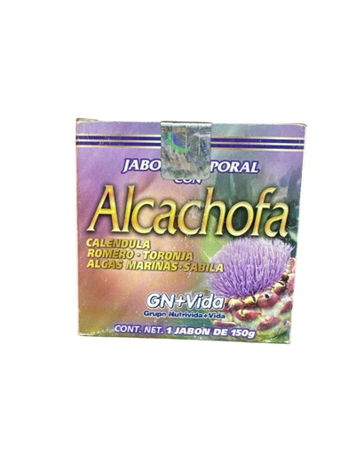 [7502217901376] JABON ALCACHOFA 150 GRS GN + VIDA LIPO ALCACHOFIVIDA