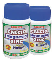 [7502021001040] CALCIO DE MAGNESIO ZINC 100 TAB